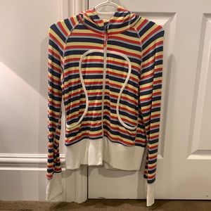Striped LuluLemon Women’s Size 6 Hoodie